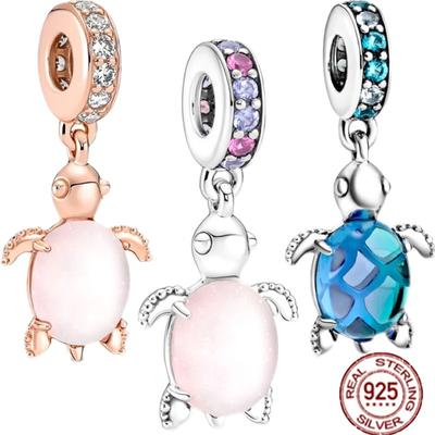 New Fit Original Bangle /Earring /Necklace ,Pendant ,Charm Bead ,925 Sterling Silver Jewely .Agate Stone Glass Sea Turtle