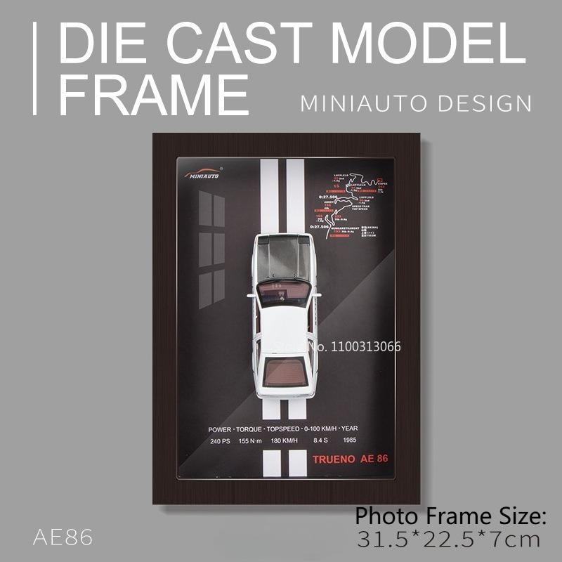 

1:32 Scale Metal Hanging Picture Veyron Charger 911 AE86 GT500 Toys Models Sports Cars 3D Wall Hanging for Adult Collection Fun