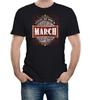 Mens Only Legends Are Born In March Birthday T-Shirt Month Gift Present