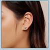 Avle S925 Sterling Silver Light Green Teardrop Hummingbird Earrings