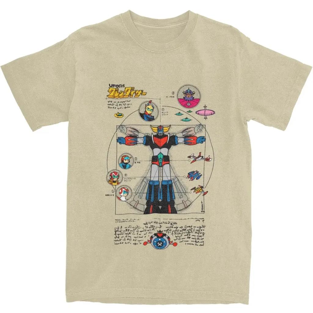 Heavyweight Informal Novelty UFO Robot Grendizer Goldorak T Shirt Unisex 100 Cotton Goldrake Japan Robots Tee Shirt Adult Clothing
