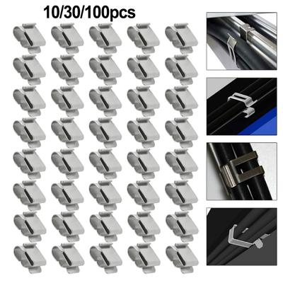 10/30/100 Pcs Solar Panel Cable Clips Stainless Steel Wire Clips For Home Photovoltaic Modules Kayaks Fishing Boats