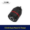 13mm All-Metal Drill Chuck 1/2" Thread for Bench and Impact Drills