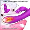 Powerful Rabbit Vibrator for Women Dual Motor Clitoris Stimulator G-Spot Climax Vibrating Sex Toy Female Masturbator Adult Goods