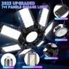 3/6/7 Adjustable Panel  Deformable LED Garage Light  LED Bulb Night Lamp for Workshop Warehouse Shop E26/E27 Ceiling Lighting