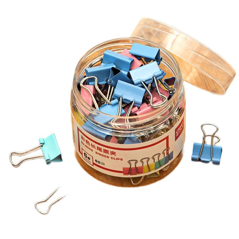 Deli 8556-6# Colorful 15mm Binder Clips