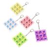 Fully Transparent Cap Silent Axis Decompression Button Decompression Tester Keyboard Silent Keychain