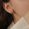 JMXD-stud earrings femininity cute little tiger earrings niche design temperament new year sweet earrings women