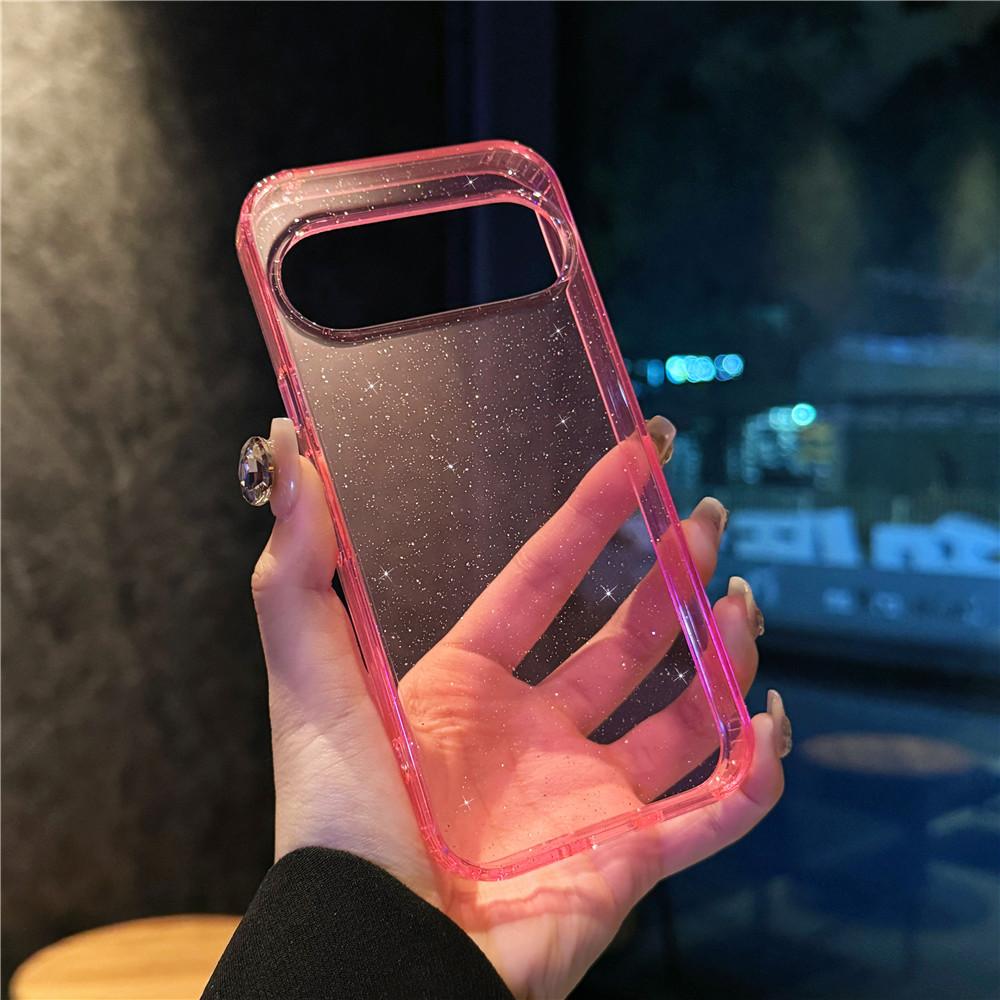 Applicable To Google Google Mobile Phone Case 9Pro/10proXL Terminator Pixel9A Glitter Magnetic Transparent Case