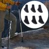 Trekking Pole Rubber Tips Lightweight Anti Slip Cane Caps Protection Pads for Hiking Safety Pole