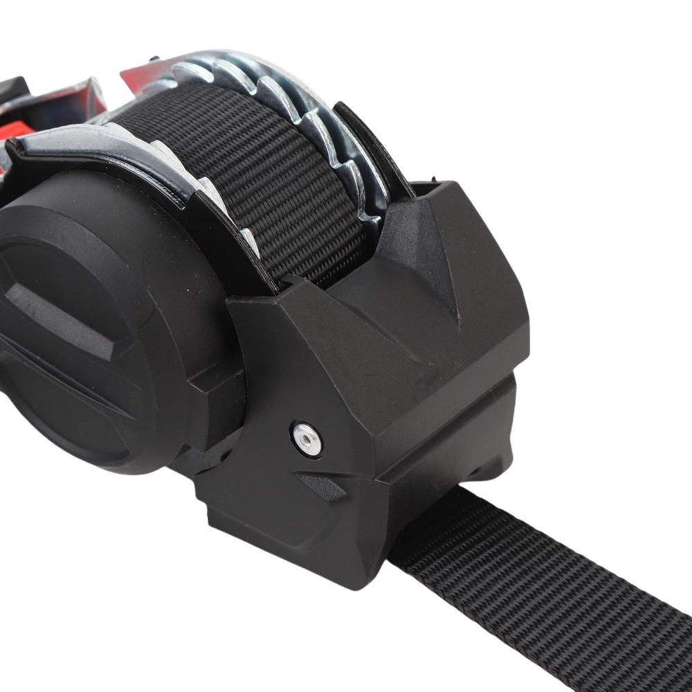 Stretching up to a maximum length of 3m Ratchet Tie Down Straps Black Trailer Straps  for Jet Ski