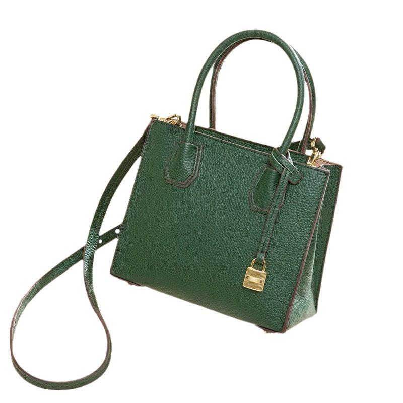 Taška Tote Top z pravé kůže dámská s uzamykatelným vrškem kabelka přes rameno crossbody