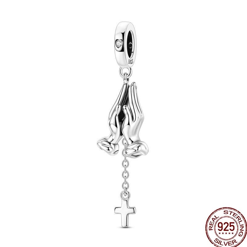 Copper Devil'S Eye Fatima Hand Charms Beads Tarot Cards Pendant Fit Original Bracelet Women Diy Jewelry Accessories