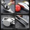 Zinc Alloy Manual Garlic Press & Peeler