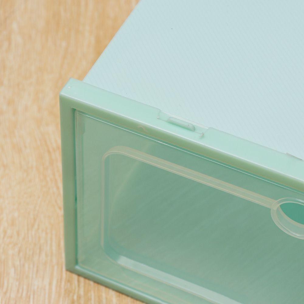 PP Material Transparent Shoes Box Minimalist Design Dustproof Drawer Shoe Box Stackable Shoe Storage Organizer