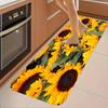 1Pcs Anti Fatigue Kitchen Rugs,Vibrant Sunflower Print Waterproof Non-Slip Thick Cushioned Kitchen Mat Heavy Duty Comfort Standing Mat for Kitchen
