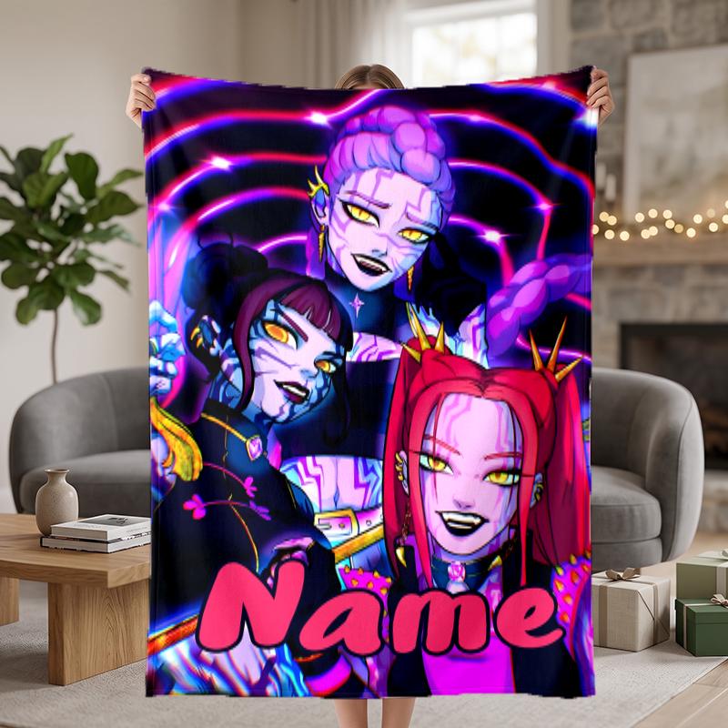 HUNTRIX Custom Flannel Blankets Soft Warm Cozy Throws for Home Decor Holiday Gifts