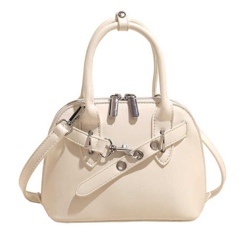 2025 Spring and Summer New Locomotive Style Portable Shell Bag Women's Fashion Versatile Commuter Messenger Bag Bag