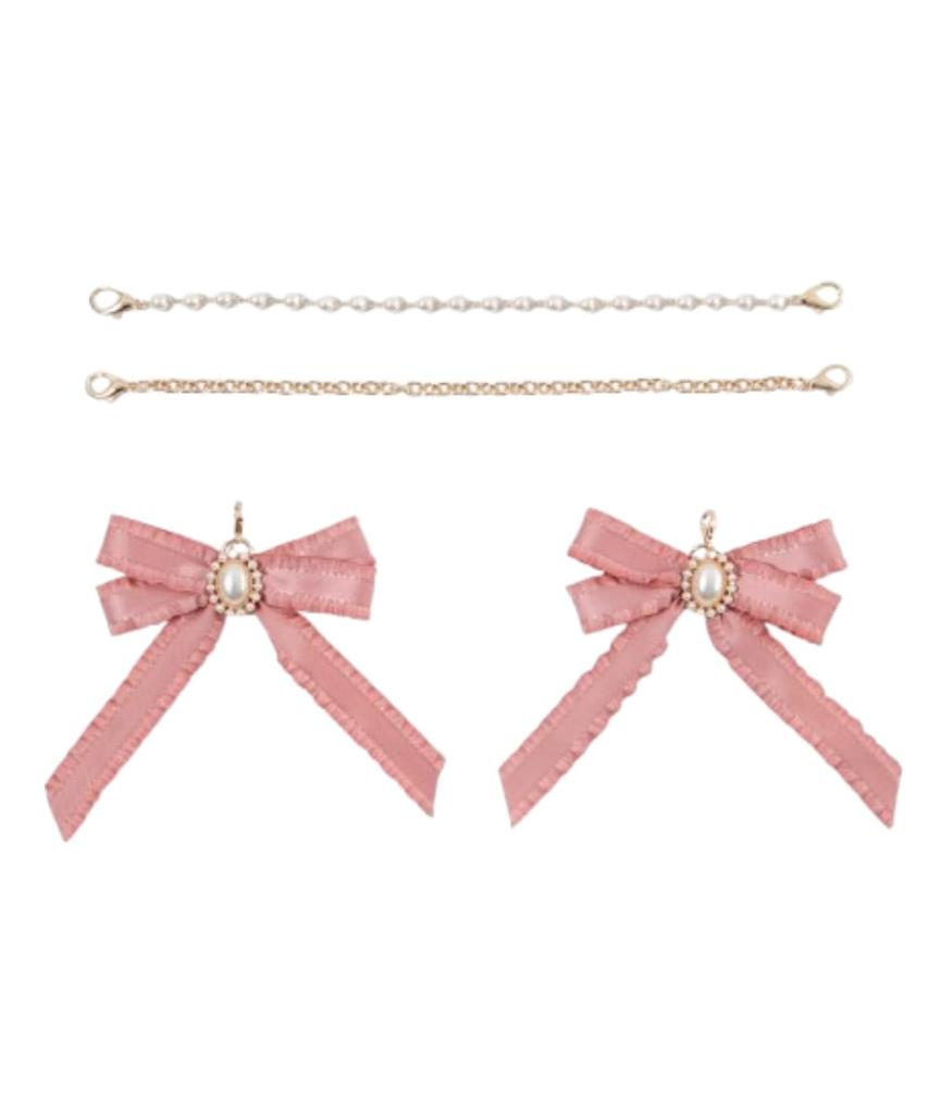 WEGO Ita Bag DIY Set with Sparkling Pearl Ribbon Perfect for Custom Live and Size Pink (Small Size) Decorations, Oshikatsu, Events, Performances,