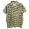 Vintage 70s EUR Argyle Pattern Short Sleeve Open Color Shirt Light Green Men's Used