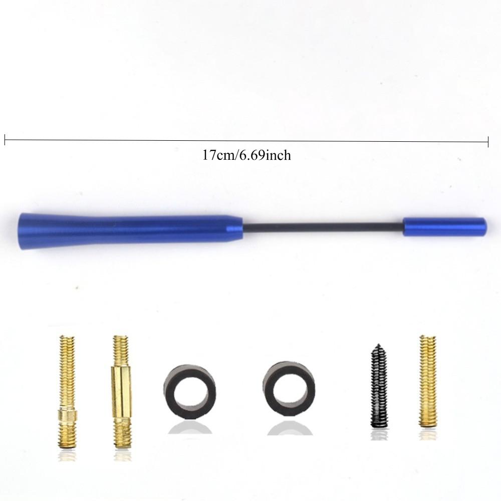 Antenna Radio Corta Universale per Auto 3cm/5cm/12cm Antenna per Tetto Auto in Fibra di Carbonio Antenna Radio Aerea Ricevitore FM/AM Antenne Metalliche