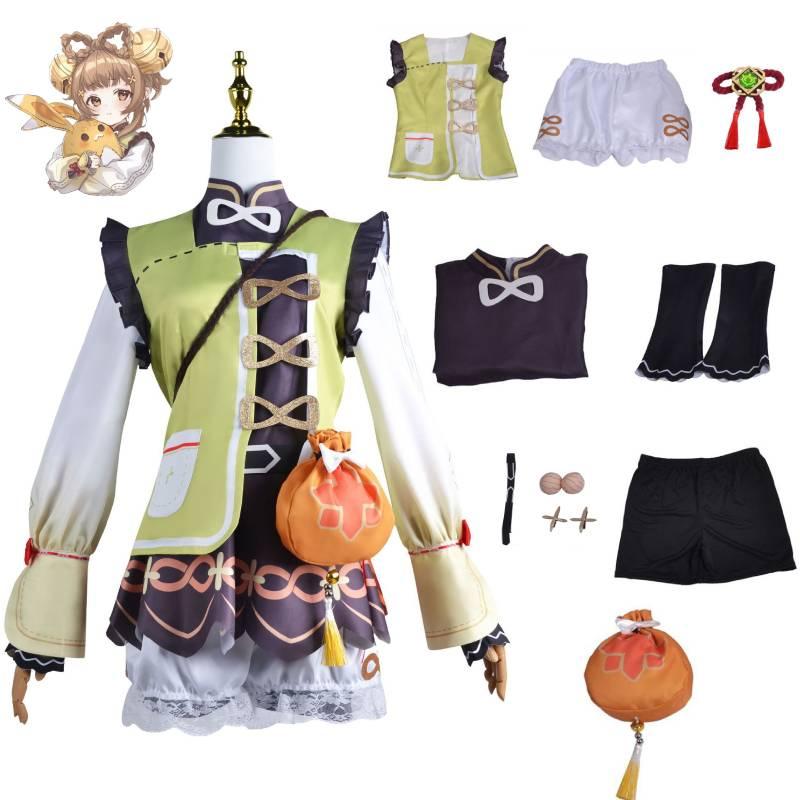 

Яояо Импакт Геншин Мультяшный Косплей Шоу Костюм Игра Женский Ролевой Костюм Игра S