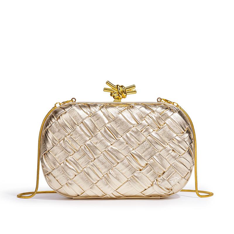 

Women S Bag Woven Handbag Versatile Fashion Banquet Clutch Bag Shoulder Dinner Bag Shoulder Chain Bag Women 21*6*13