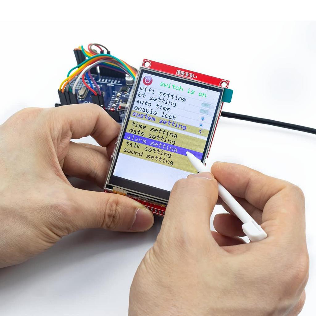 3.2 Inches TFT LCD Touch Screen Shield Display Module 320x240 SPI Serial ILI9341 with Touch Pen Compatible with Arduino R3/Mega2