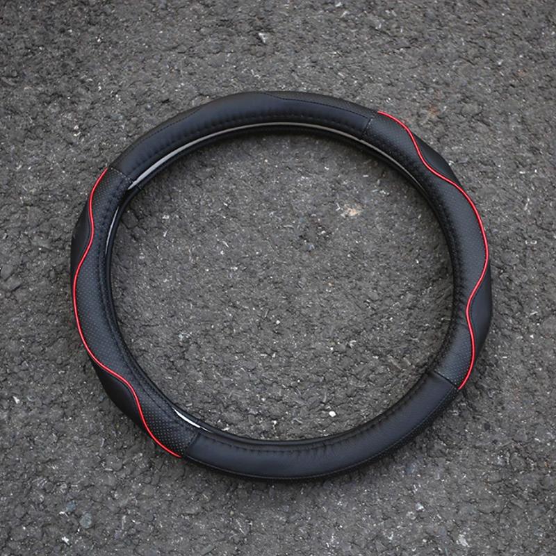 My Good Car Husa de protectie a volanului din piele de masina Huse de directie pentru Jeep Compass 2016 2017 Renegade 2015 2016 2017