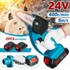 800W Mini Electric Pruning Saw Power Woodworking Cutter Tool Electric Chain Saw Garden Logging Trimming for Battery