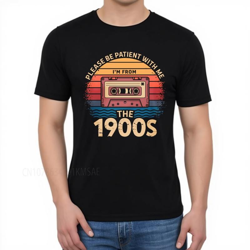 Big size summer Boys t shirt Please Be Patient With Me Im From The 1900s Short Sleeve Workout Oneck Tee shirt cotton men top