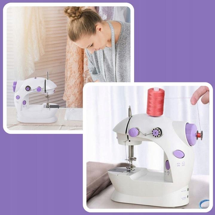 Mini Sewing Machine LED Backlight Portable 2 Modes + Accessories