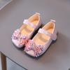 Baby Leather Flats Sequins Bowtie Princess Girls Lightweight Dress Shoes Square Party Wedding Dance School Mocassins Infantis