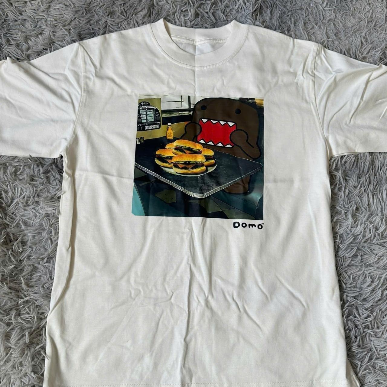 DOMO eat Hambugers Funny Retro Graphic Unisex Tee Gift For Fan S-5XL S