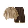 Kids Casual Long-Sleeve Set, Comfortable Daily Wear Outfits