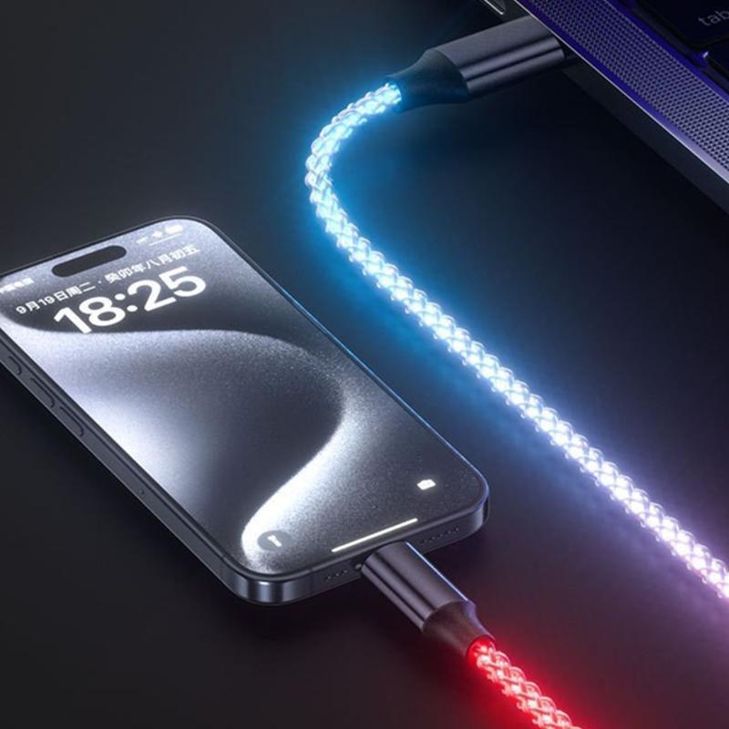 USB C To USB C Cable 66W Quick Charge 480Mbps Data Transfer Reinforced Fiber Braided Universal for Phone Tablet