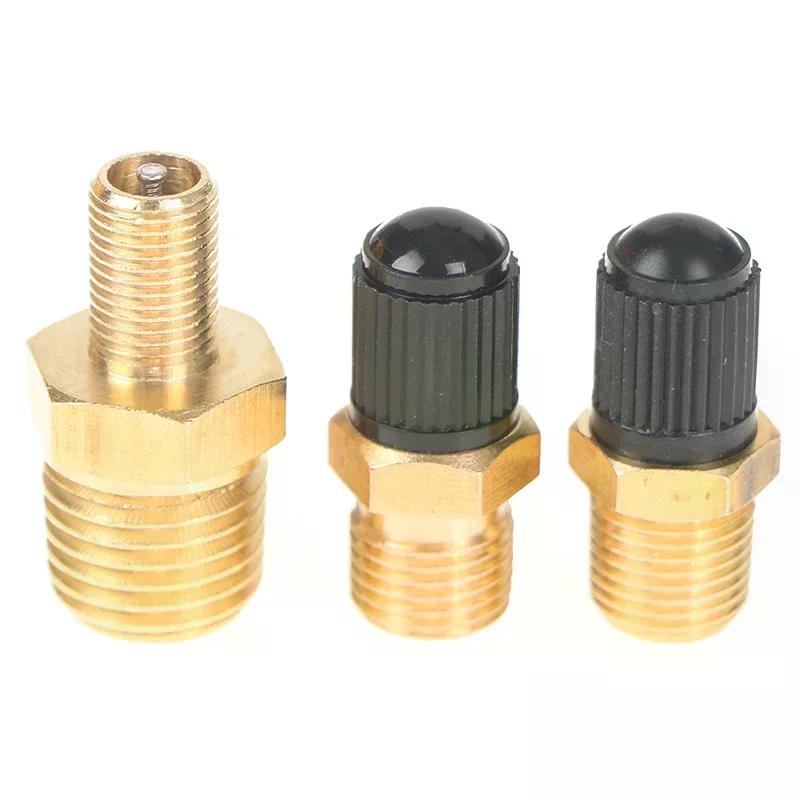 1/4 NPT 1/8 NPT M10*1 Automobile Tire Valve Core Motorcycle Tubeless Tire Screw Valve Tire Pressure Monitoring Tire Copper Valv