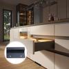 Practical Pedal Activated Rubbish Drawer Handle Free Opener Antislip Foot Pull Metal Texture for Cabinets and Doors