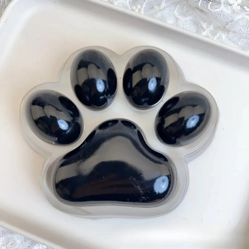 Handmade Large Cat Paw Taba Squishy Toys Clear Fufu Squishy Sensory Fidget Toys Kids Adult Anxiety Relaxation Squeeze Gift