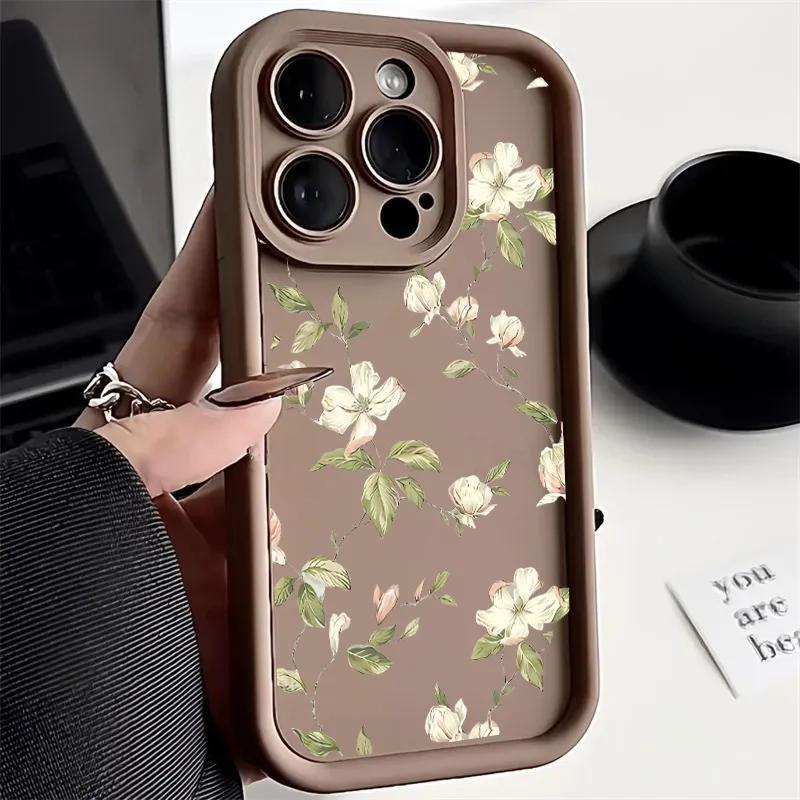 Phone Case For Huawei Honor Magic 7 Lite 6 5 Pro 5G 300 200 90 8X X9 Y7A X7 Nova 5i 5T 9 SE P50 Y9S Y9 Prime  Leaves Floral