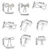 New Elegant Bowknot Brooches Sparkling Jewelry Buckle Pin Rhinestone Pin Fastener Cardigan Clip Women Dress Decoration