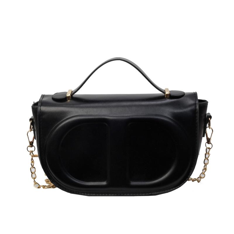 Bag Crossbody Women's Bag New Summer Textured Shoulder Bag Niche Design Chain Retro Square Bag
