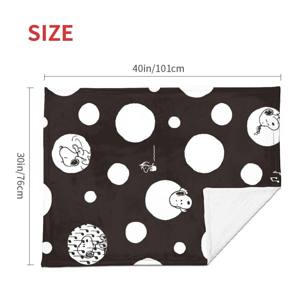 Snoopy Baby Blanket for Baby Gift Newborns, Fluffy, Lightweight, Warm, Unisex, Spring, Summer, Autumn, Winter, (76101cm)