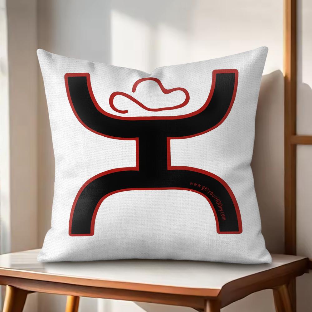 HHooey Brands Cushion Cover Natural Linen Organic Fabric DoubleSided Printing Couch Pillow Covers Home Decor