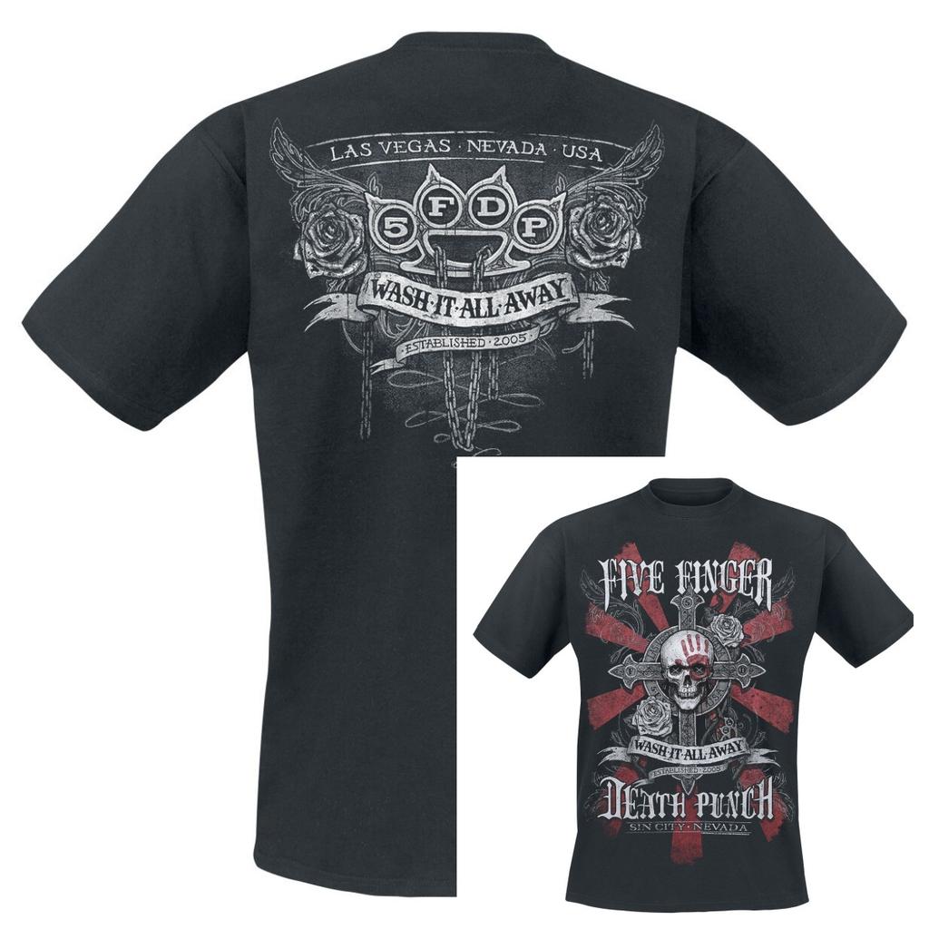 Rare Summer Five Finger Death Punch Graphic Cotton Band Shirt Unisex Summer Short Sleeve Fashion Brand Tee Luxury Casual Vintage