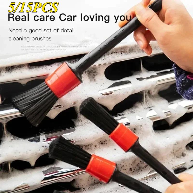 Detailing Brush Set Car Brushes Car Detailing Brush for Car Cleaning Detailing Brush Dashboard Air Outlet Wheel Brushes