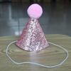 Dog Sequins Hat Cat Birthday Hat Bow Tie Creative Dog Birthday Triangle Scarf  Pet Accessories