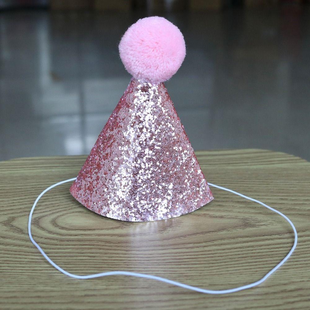 Dog Sequins Hat Cat Birthday Hat Bow Tie Creative Dog Birthday Triangle Scarf  Pet Accessories