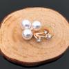 Engood 50Pcs Pearl Flower Rhinestone Buttons Sewing Trim & Embellishments Craft Buckles for Wedding Decor DIY Hair Accessories