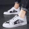 hot new men's vulcanized shoes flat casual shoes graffiti skate shoes fashion trend comfortable outdoor sports men's shoes